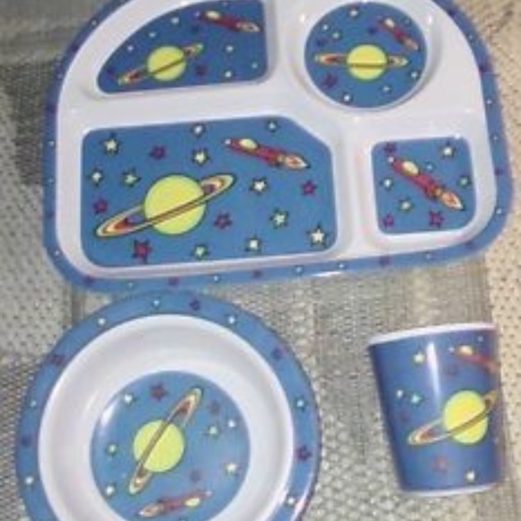 Vintage Rare Celestial 3 Pc Platter Bowl Cup Set - Picture 4 of 7